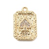 Brass Micro Pave Cubic Zirconia Pendants KK-D283-30G-03-1