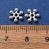 Snowflake Alloy Spacer Beads LS-TIBEB-0581-S-RS-3