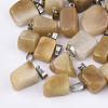 Natural Topaz Jade Pendants G-Q996-22-1