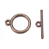 Tibetan Style Toggle Clasps TIBEP-A12208-R-FF-3