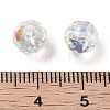 Electroplate Round Glass Beads EGLA-A043-01-AB02-3