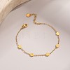 Ocean 304 Stainless Steel Link Chain Anklets WG96EF4-02-2