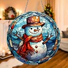 Christmas Snowman Window Hanging Ornaments PW-WG229F9-01-3