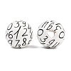 Printed Wooden Beads WOOD-T034-01B-2