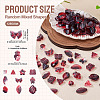 125G Gradient Color Transparent Glass Beads GLAA-TA0003-58D-4