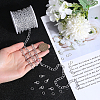DIY Aluminium Curb Chains Bracelet Necklace Making Kit DIY-SP0001-13B-S-3