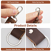 Cowhide Leather Pendant Decoration HJEW-WH20012-05B-6