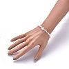 Faceted Glass Beaded Stretch Bracelets BJEW-JB05485-01-3