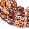 Natural Fire Crackle Agate Beads Strands G-K393-G05-13x18-4
