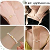 6Pcs 6 Styles 304 Stainless Steel Fold Over Clasps STAS-PH0006-09-5