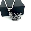 Vintage Fish 304 Stainless Steel Pendant Necklaces for Women Men ZR4097-2