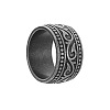 Vintage Totem Titanium Steel Wide Finger Rings for Men FS-WG9BFEA-07-3