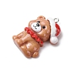 Christmas Opaque Resin Pendants RESI-A049-05F-2