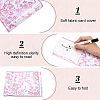 Printed Plastic Chinoiserie Mahjong Card Protector Cover AJEW-WH0709-445B-3