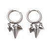 Cone 304 Stainless Steel Chandelier Earrings EJEW-L309-02C-P-4