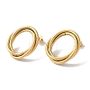 Multilayer Ring Shape Ion Plating(IP) 304 Stainless Steel Stud Earrings for Women EJEW-L287-016G-1