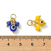 Evil Eye Lampwork & Glass Pendants PALLOY-JF05545-3