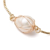 Freshwater Pearl  Slider Ring BJEW-JB11132-3