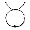 3Pcs Synthetic Stone Cross Braided Cord Adjustable Bracelet Sets CC2534-2-6