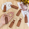 25Pcs PU Leather Keychains KEYC-CY0001-06-3