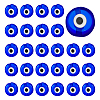 150Pcs Handmade Evil Eye Lampwork Beads LAMP-ME0001-17-1