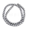 Electroplated Synthetic Non-magnetic Hematite Beads Strands G-H072-B01-01G-2