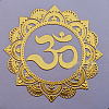 Olycraft Chakra Theme Self Adhesive Brass Stickers DIY-OC0002-40B-1