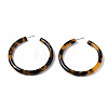 Cellulose Acetate(Resin) C Shape Half Hoop Earrings KY-S163-380-3