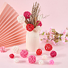 32Pcs 12 Styles Wicker Rattan Balls AJEW-SC0004-28-4