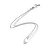 Ion Plating(IP) 304 Stainless Steel Cable Necklaces NJEW-G081-08P-2