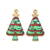 Christmas Theme Rack Plating Alloy Pendants FIND-M020-02G-G-1