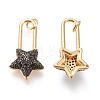 Brass Micro Pave Cubic Zirconia Pendants ZIRC-I045-07B-2