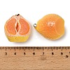 Opaque Resin Imitation Fruit Pendants RESI-H045-01B-01-3
