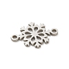 201 Stainless Steel Laser Cut Connector Charms STAS-R133-02P-10-2