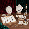6Pcs 4 Styles VelvetJewelry Display Stand Sets NDIS-DR0001-03-5