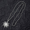 Non-Tarnish 201 Stainless Steel Pendant Necklaces for Man NJEW-Q336-02G-P-4