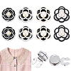 8Pcs 4 Styles Alloy Cufflinks HJEW-PH02564-1