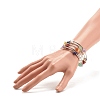 5-Loop Natural Mixed Stone Chip Beaded Wrap Bracelets for Women BJEW-JB01517-11-3