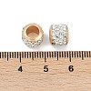 Alloy Rhinestone Clay Pave Beads ALRI-D300-01G-03-3