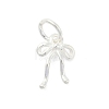925 Sterling Silver Bowknot Charms with Jump Rings STER-M021-01S-02-1
