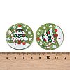 Christmas Themes Opaque Printed Acrylic Pendants OACR-B037-04-3