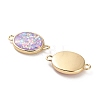 Brass Pendants with Synthetic Opal KK-A239-01A-G-2