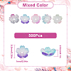 500Pcs Luminous Transparent Resin Beads RESI-SC0003-51-2