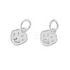 2Pcs 925 Sterling Silver Enamel Pendants STER-TA0001-60S-2