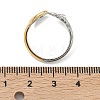 304 Stainless Steel Micro Pave Cubic Zirconia Cuff Open Rings RJEW-P180-05A-3