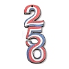 Independence Day Printed Wooden Big Pendants WOOD-B012-01C-1