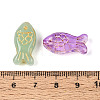 Baking Paint Transparent Glass Beads DGLA-N018-31-3