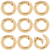 10Pcs Brass Spring Gate Rings KK-BBC0022-07B-1