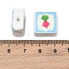 Printed Handmade Porcelain Beads PORC-G016-04P-3