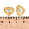 304 Stainless Steel Enamel Pendants STAS-Z190-09G-01-3
